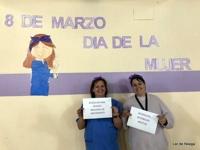 Lar de Noega se arremanga por el Día de la Mujer