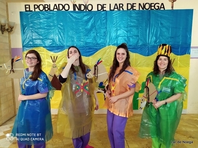 En el Carnaval de Lar de Noega lo pasamos como los indios 